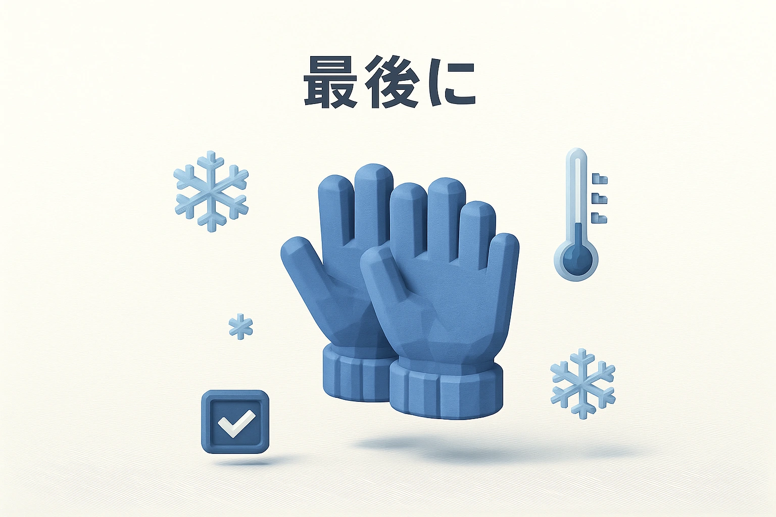 防寒手袋選びのまとめ