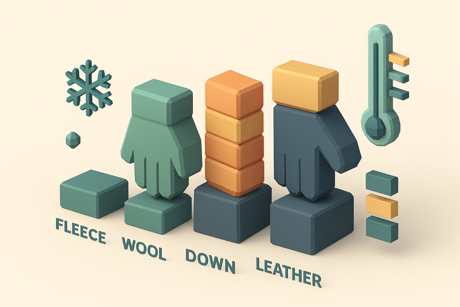 手袋素材ごとの特徴と保温性能の比較