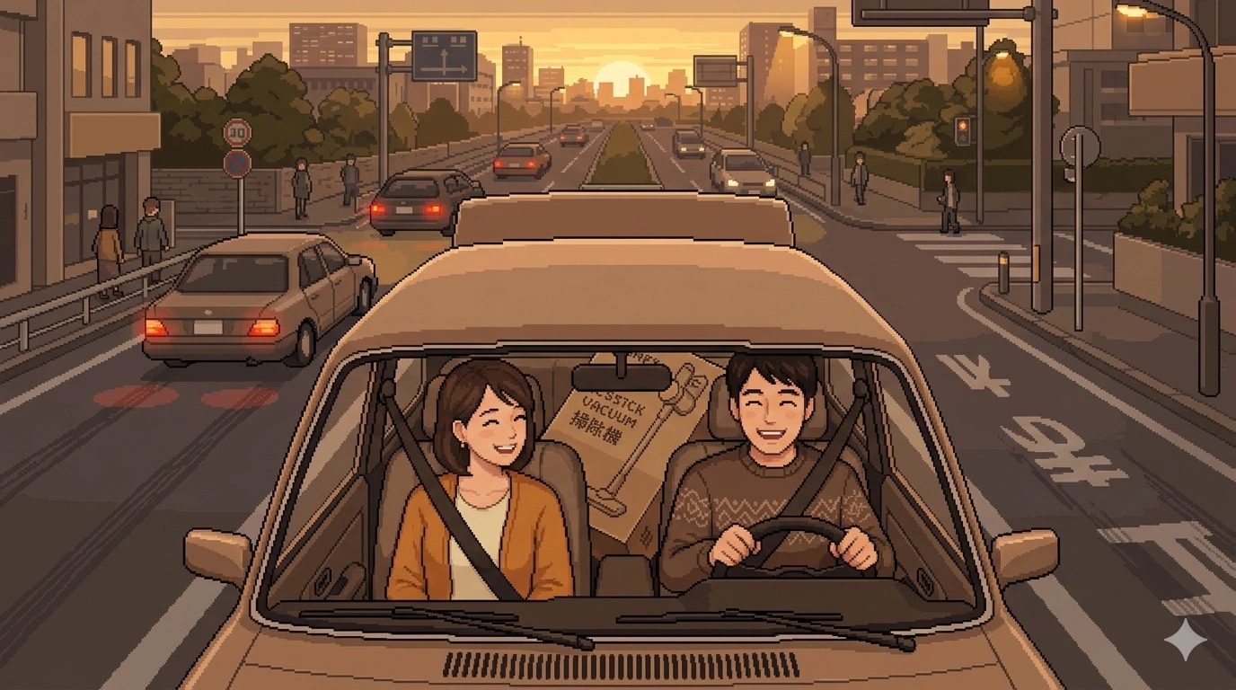 掃除機を購入して帰り